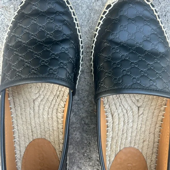 Gucci Black Leather Espadrilles - Picture 6 of 6